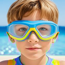 waterproof youth swimming goggles with earplugs anti fog silicone seal for pool and beach use