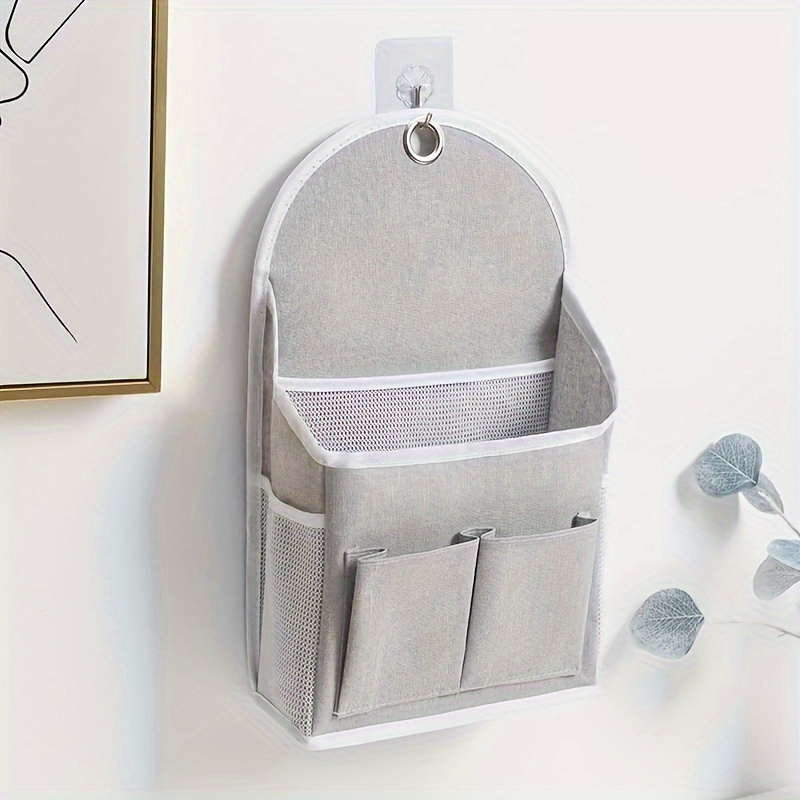 Multipurpose Hanging Storage Bag With Dual Pockets And Mesh Side Compartments Wall Mounted Storage 3