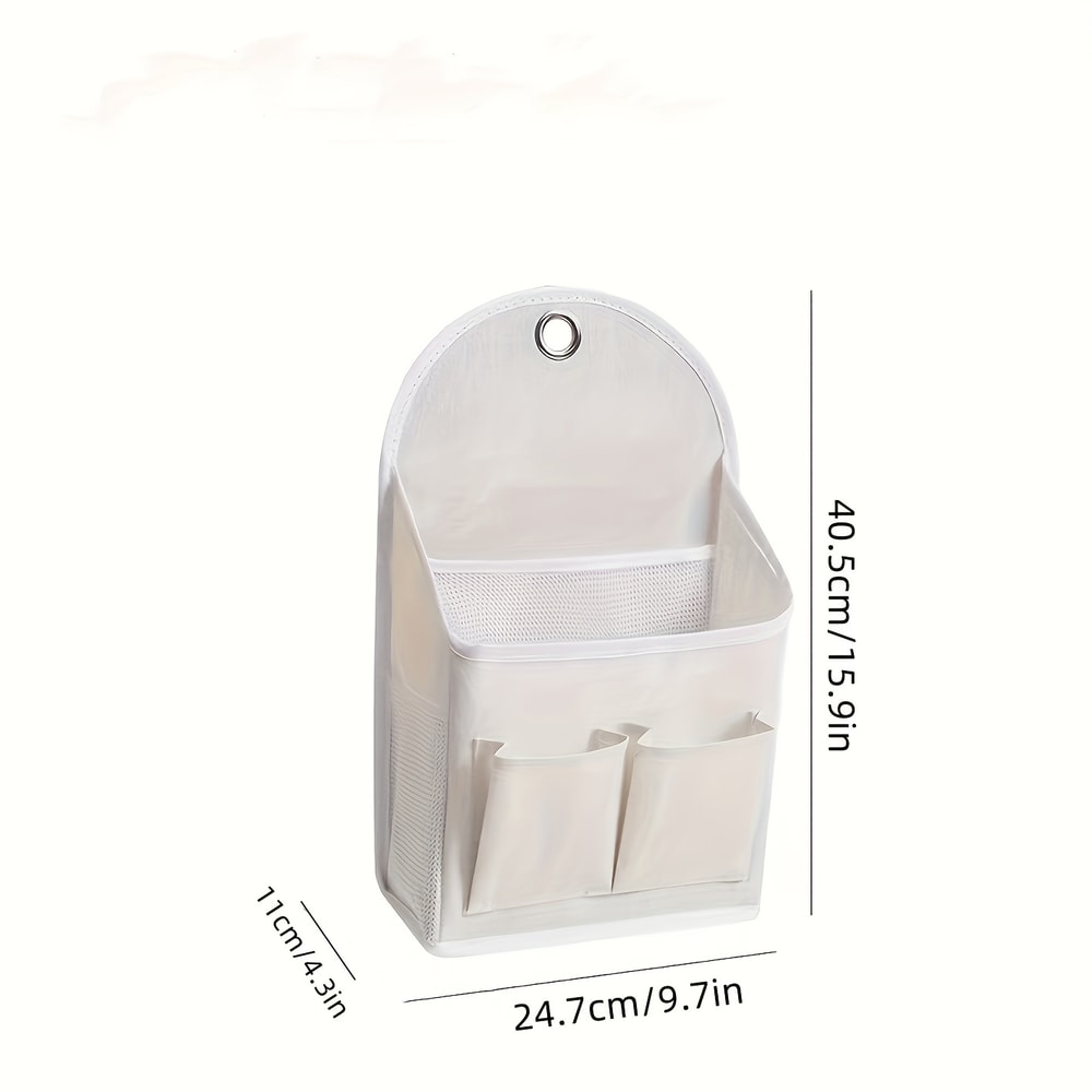 Multipurpose Hanging Storage Bag With Dual Pockets And Mesh Side Compartments Wall Mounted Storage 5