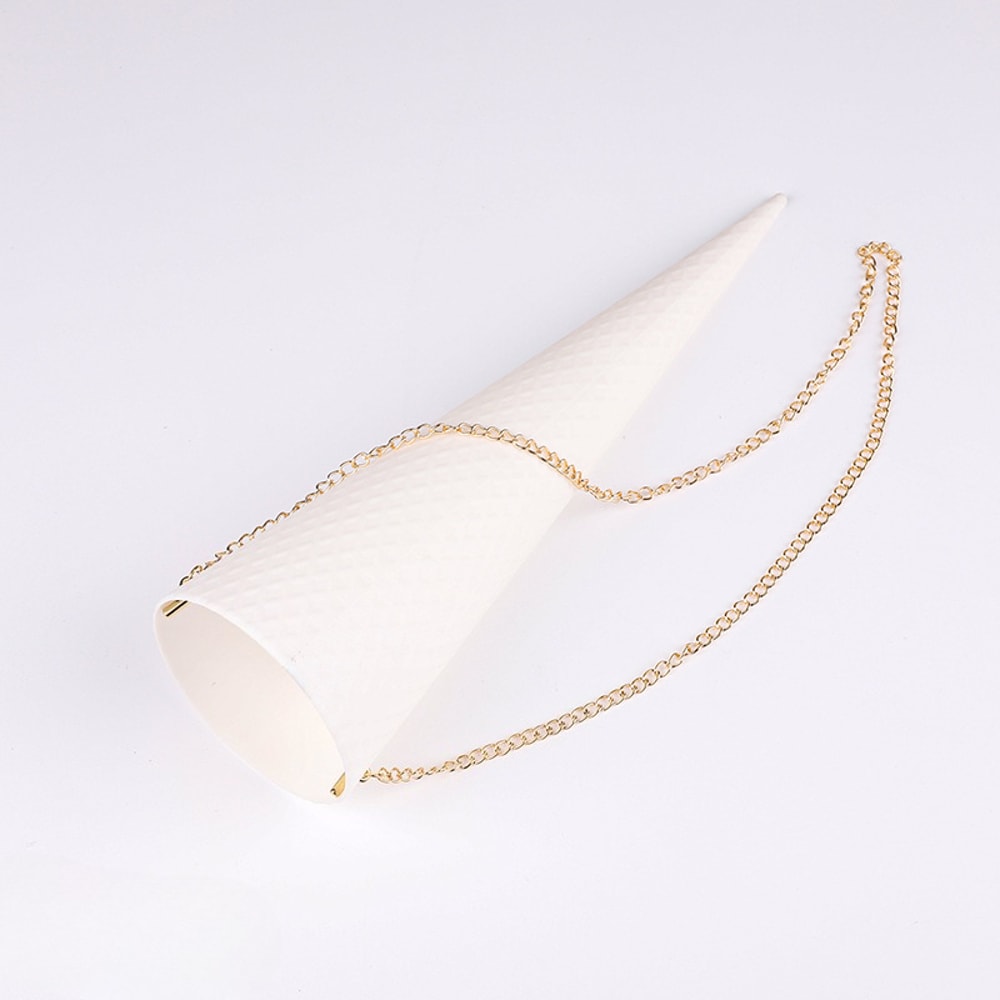 Fresh Flower Packaging Paper Ice Cream Cone Style Thickened Cardboard Bouquet Wrap