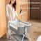 Baby Crib Portable Foldable Cradle Bed With Adjustable Height Movable Splicing Bedside Swing 4