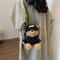 Mini Bear Novelty Bag Plush Cute Cartoon Crossbody Bag Fluffy Handbag Girl Fresh Sweet Fashion Shou 0