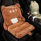 Thick And Warm Plush Car Seat Cushion Integrated Cartoon Plush Cushion For Vehicles And Chairs 2