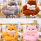 Comfortable Cute Hamster Themed Plush Cushion Half Surround Backrest Sofa Cushion Skin Friendly And 2