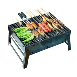 portable foldable barbecue charcoal stove steel bbq grills for outdoor grilling camping hiking tailgating