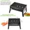 Portable Foldable Barbecue Charcoal Stove Steel BBQ Grills For Outdoor Grilling Camping Hiking Tail 4