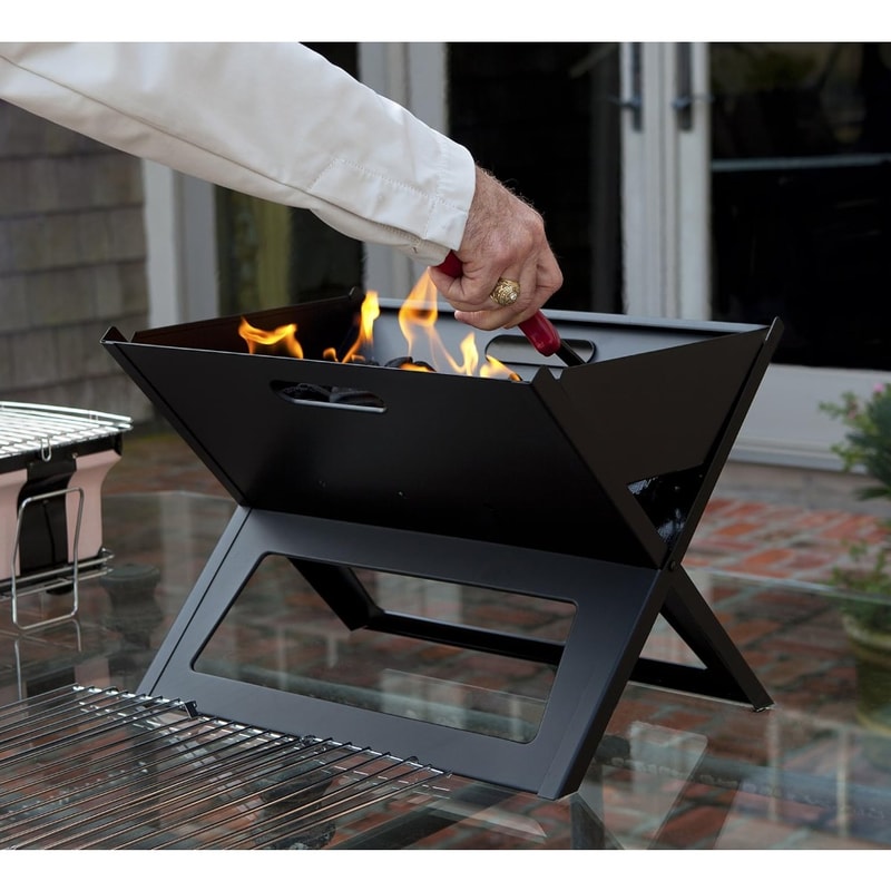 Instant Foldable BBQ Grill Notebook Cooking Bars For Outdoor Barbecues Easy Portability For Traveli 1