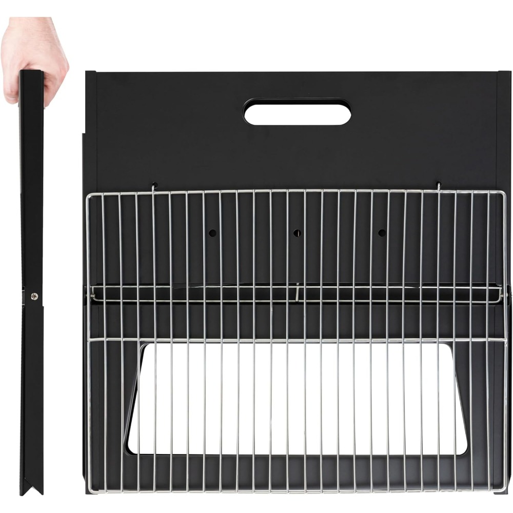 Instant Foldable BBQ Grill Notebook Cooking Bars For Outdoor Barbecues Easy Portability For Traveli 3
