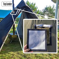 fire stove pipe vent protect ring hot tent stove jack anti-scald winter camping teepee tipi accessory