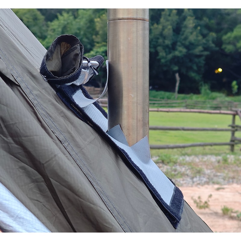 Fire Stove Pipe Vent Protect Ring Hot Tent Stove Jack AntiScald Winter Camping Teepee Tipi Accessor 3