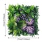 Durable Green Artificial Plant Wall Panel DIY No Watering Lifelike Maple Grass Mat For Home Decor 5
