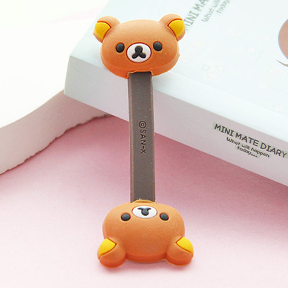 Phone Wire Cord Organizer Cartoon Chopper USB Cable Winder Protector Earphone Management Clip 0