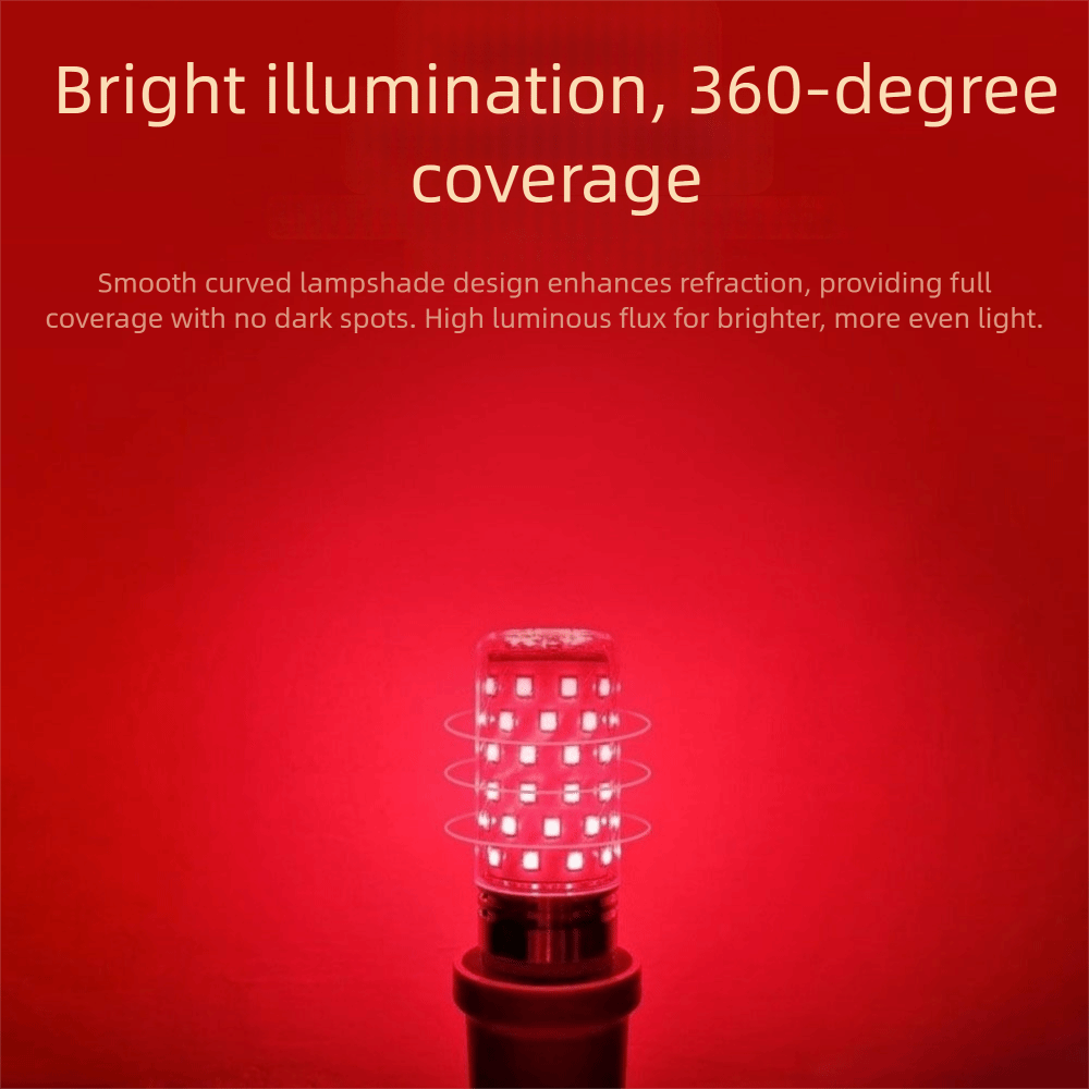 Energy Saving LED Corn Bulbs Red Color No Flicker High Brightness for Living Room