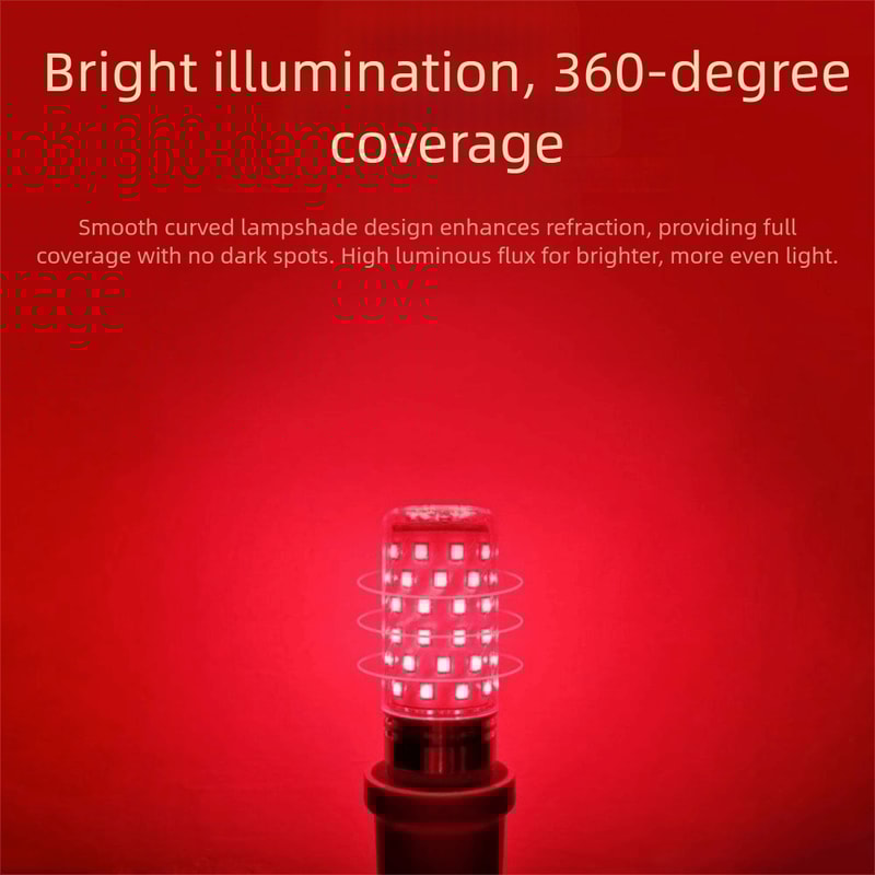 Energy Saving LED Corn Bulbs Red Color No Flicker High Brightness for Living Room