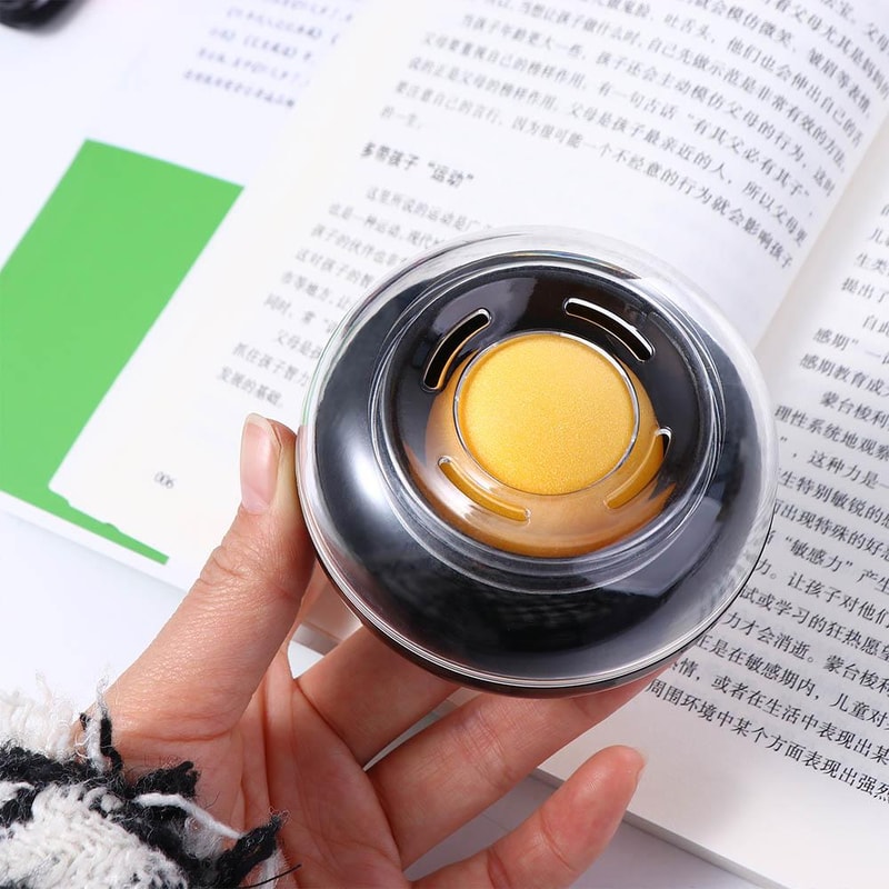 Sponge Finger Wet Tool Plastic Round Case For Casher Counting Money