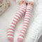 Cute Animal Printed Knee Socks Striped Lovely Long Winter Thigh High Stockings