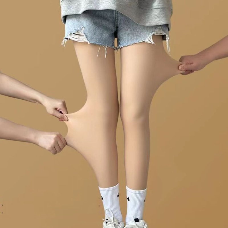 Nude Color Pantyhose Dress Thin Tights Women Realistic Bottoming Pants High Waist Abdominal Bare Le 2