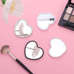 high-definition single-sided handheld heart-shaped mirror little beauty make-up mirror for dormitories