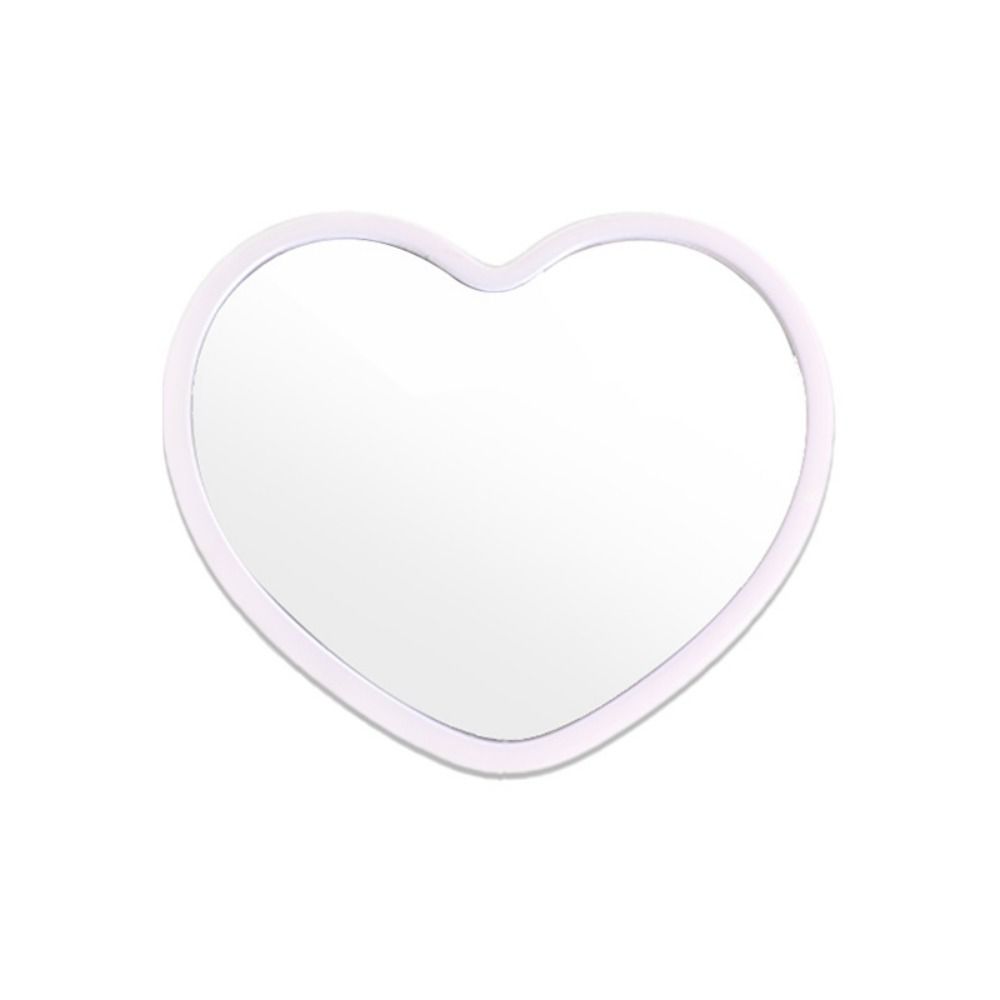 Highdefinition Singlesided Handheld Heartshaped Mirror Little Beauty Makeup Mirror For Dormitories 5
