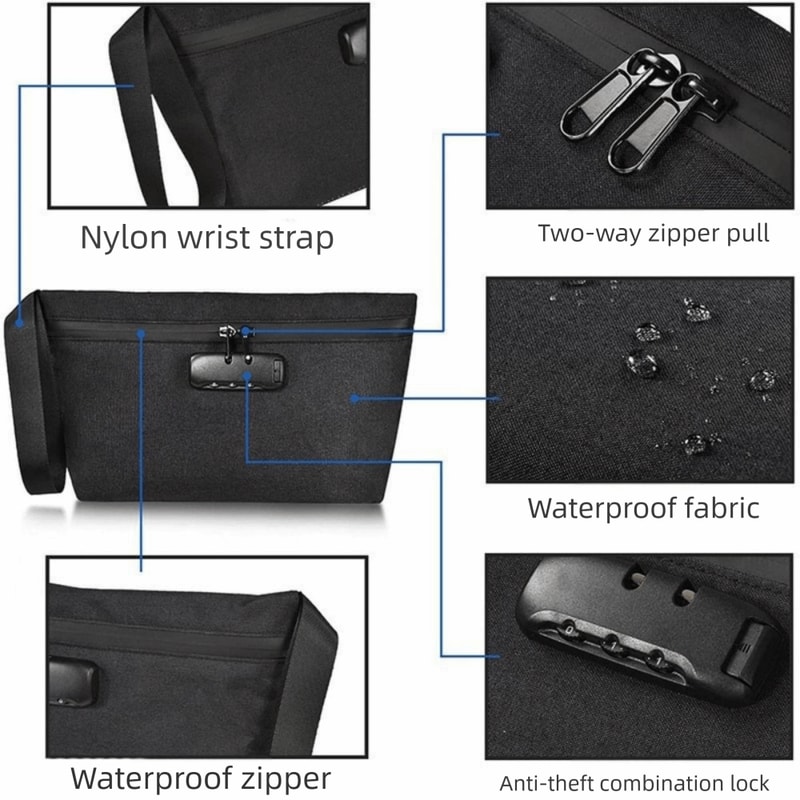Waterproof Smell Proof Stash Bag With Password Lock Pipe Sealing Bag For Smell Isolation Travel Sto 3