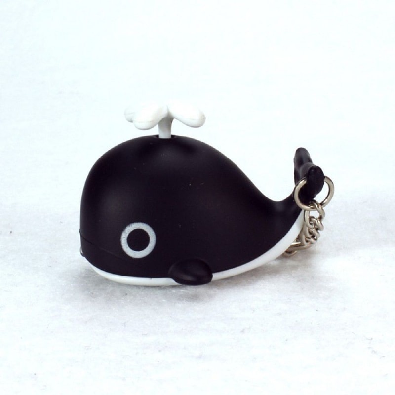 Creative Cute Sea Whale Keychain With Sounds And Light Cartoon Animal Keychain Gift 3