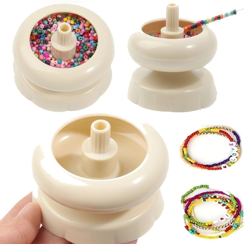 Beading Spinner Bowl For Quick Bead Loading And Easy DIY Seed Beads Bracelets Making 0