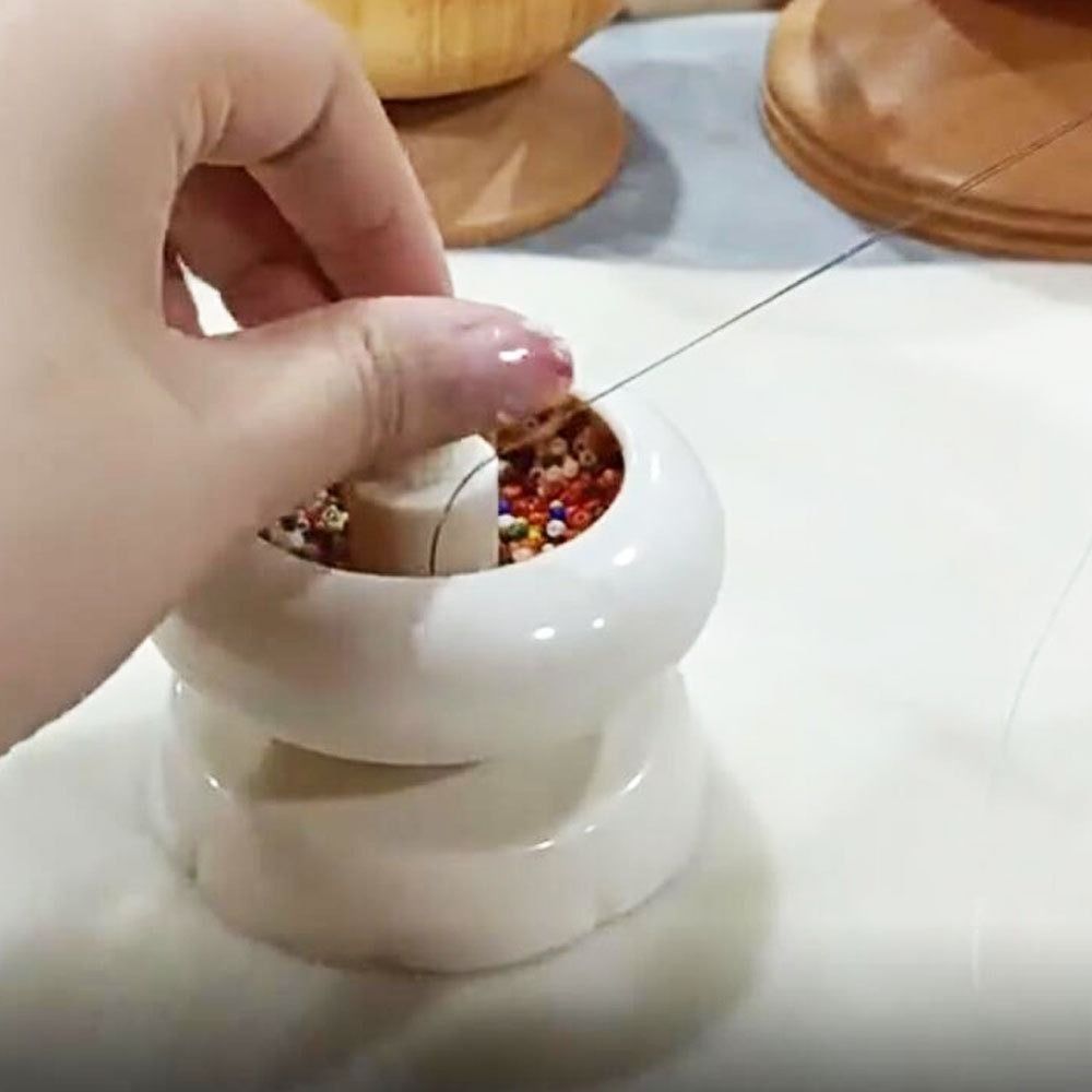 Beading Spinner Bowl For Quick Bead Loading And Easy DIY Seed Beads Bracelets Making 2