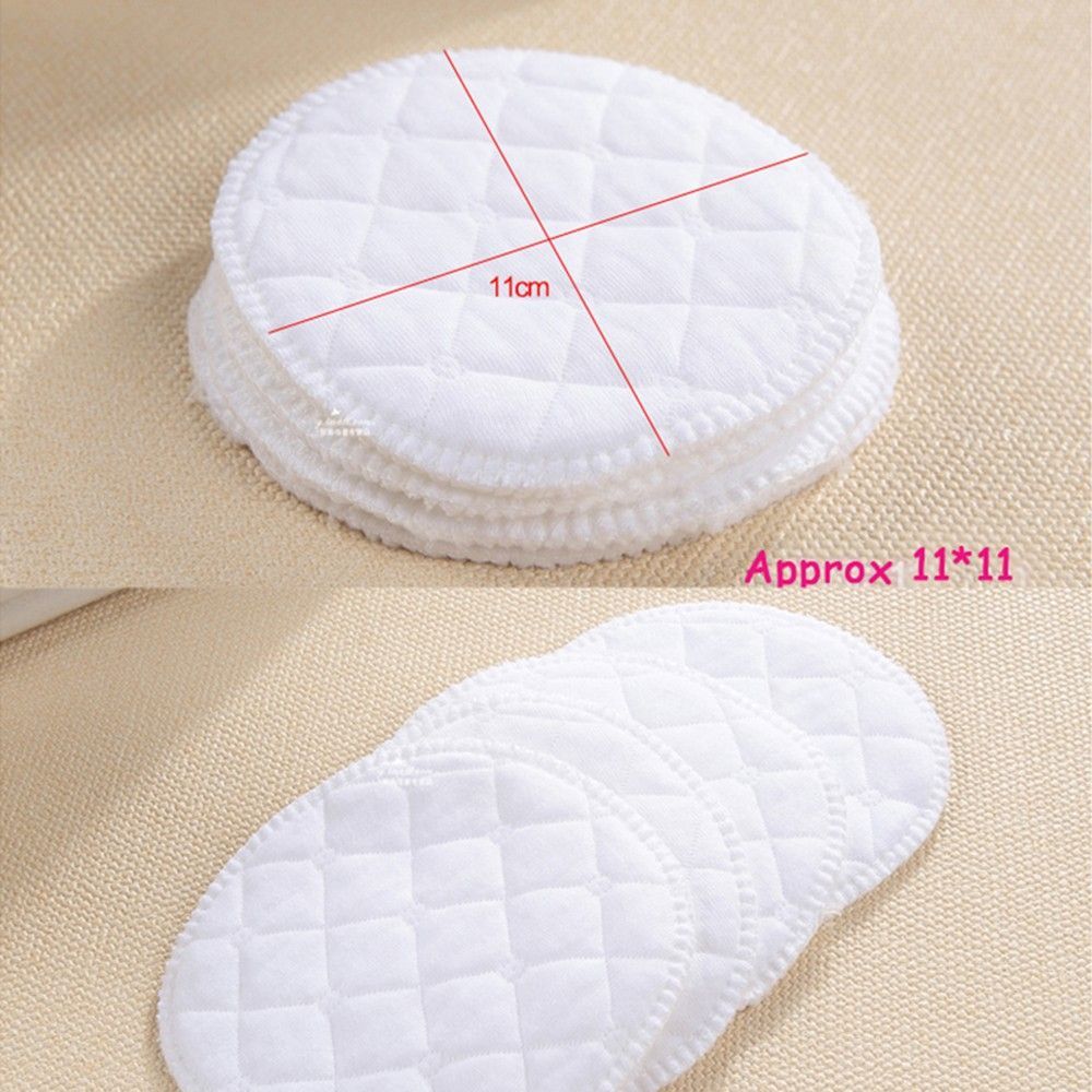 Soft Absorbent Reusable Nursing Breast Pads Washable Baby Breastfeeding 4