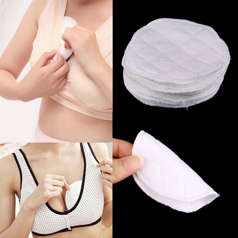 Soft Absorbent Reusable Nursing Breast Pads Washable Baby Breastfeeding 1