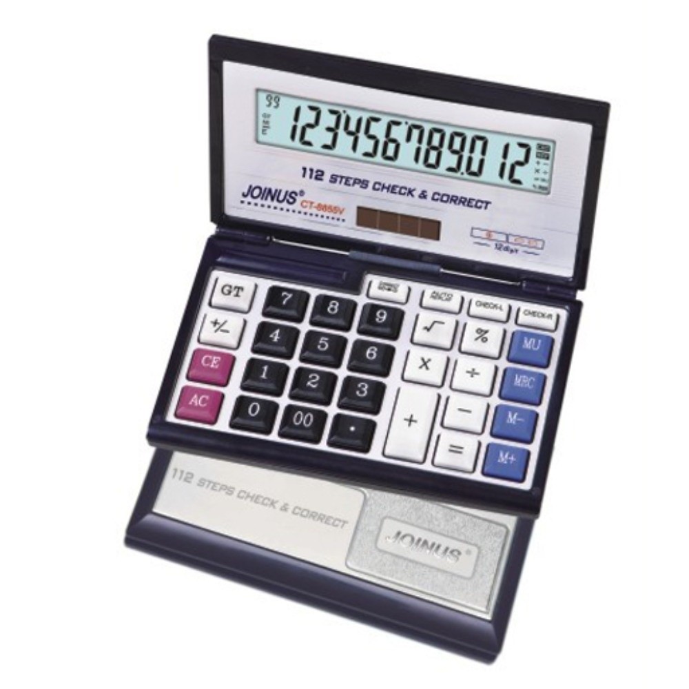 Solar Powered Foldable Flip Calculator, Eco-Friendly Solar Calculator