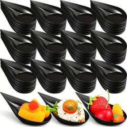reusable plastic tasting cup and sauce dish set, unbreakable drop appetizer plates tableware ice cream cup caviary