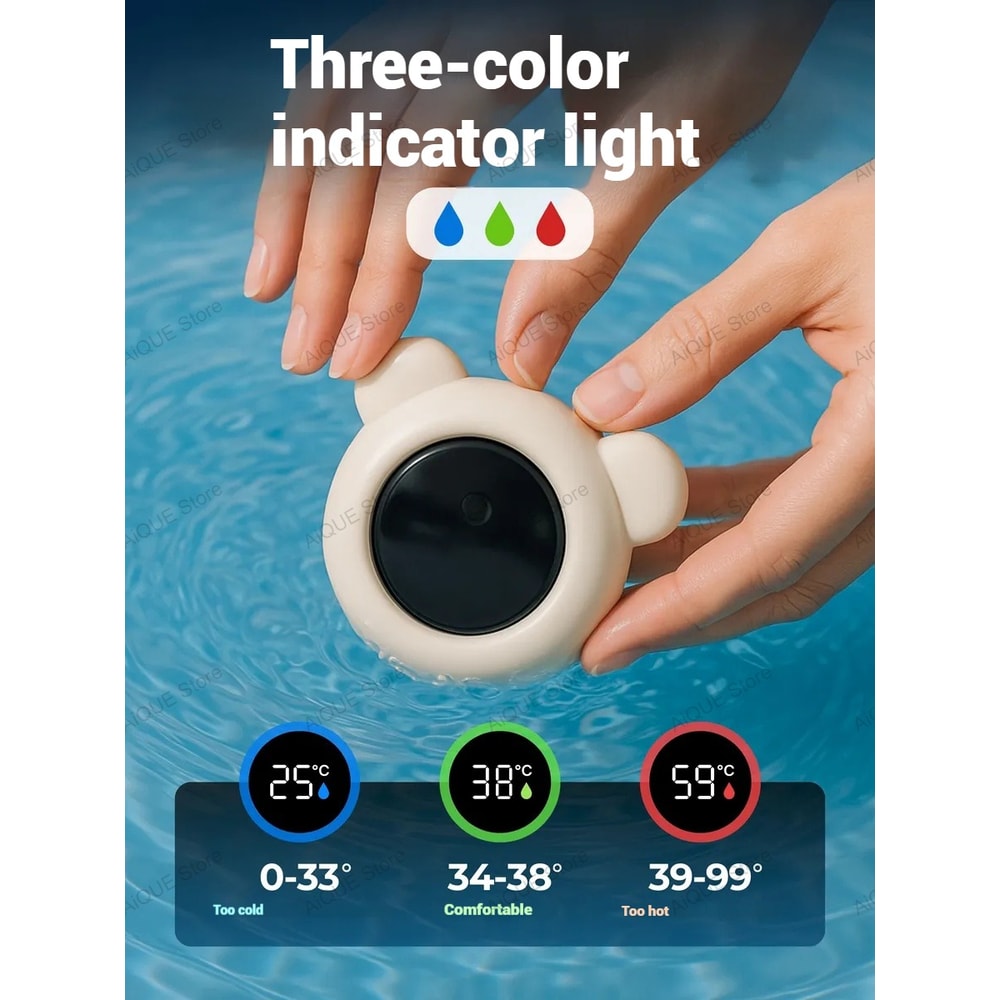 Touch Control Baby Bath Temperature Monitor LED Display Digital Water Thermometer 5