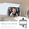 Shatterproof Car Mirrors for Baby Car Seat, Adjustable Rear-Facing Mirror, Easy Installation for Toddler, Headrest