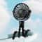 Portable USB Charging Baby Fan With Speeds Mini Fan For Stroller Mobile Phone Holder And Light For 6