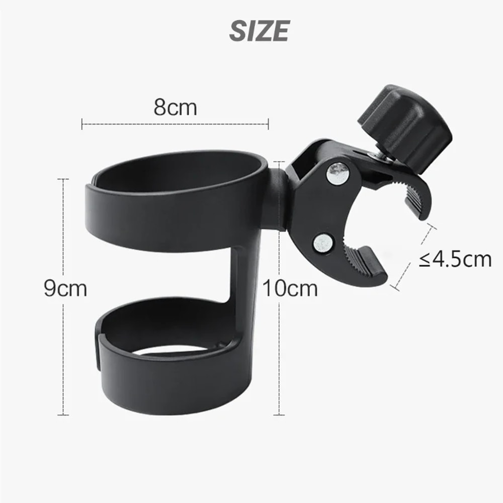 Universal Baby Stroller Cup Holder Infant Feeding Bottle Beverage Cup Holder Bicycle Rack Stroller 3