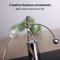 Fun Balance Ball Swing Weightlifting Iron Decoration Tumbler Small Man Ornaments 1