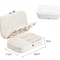 Leather Travel Jewelry Case Portable Jewelry Box Organizer Zipper Storage Jewelry Display Case 5