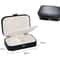 Leather Travel Jewelry Case Portable Jewelry Box Organizer Zipper Storage Jewelry Display Case 6