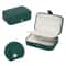Leather Travel Jewelry Case Portable Jewelry Box Organizer Zipper Storage Jewelry Display Case 7