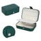 Leather Travel Jewelry Case Portable Jewelry Box Organizer Zipper Storage Jewelry Display Case 7
