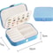 Leather Travel Jewelry Case Portable Jewelry Box Organizer Zipper Storage Jewelry Display Case 11