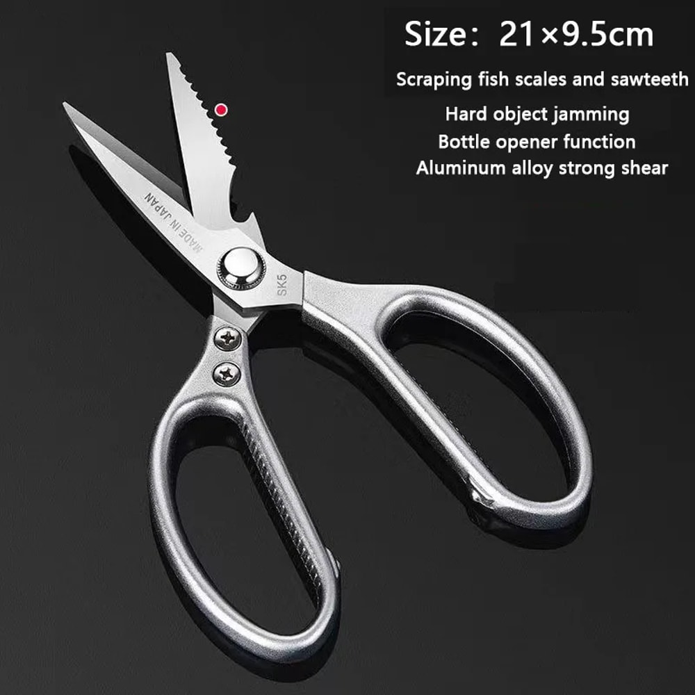 Professional Stainless Steel Kitchen Scissors Multifunctional Chicken Bone Fish Duck Shear Knife To 5