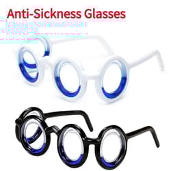 detachable anti vertigo glasses without lens for motion sickness lightweight glasses for outdoor travel and all ages