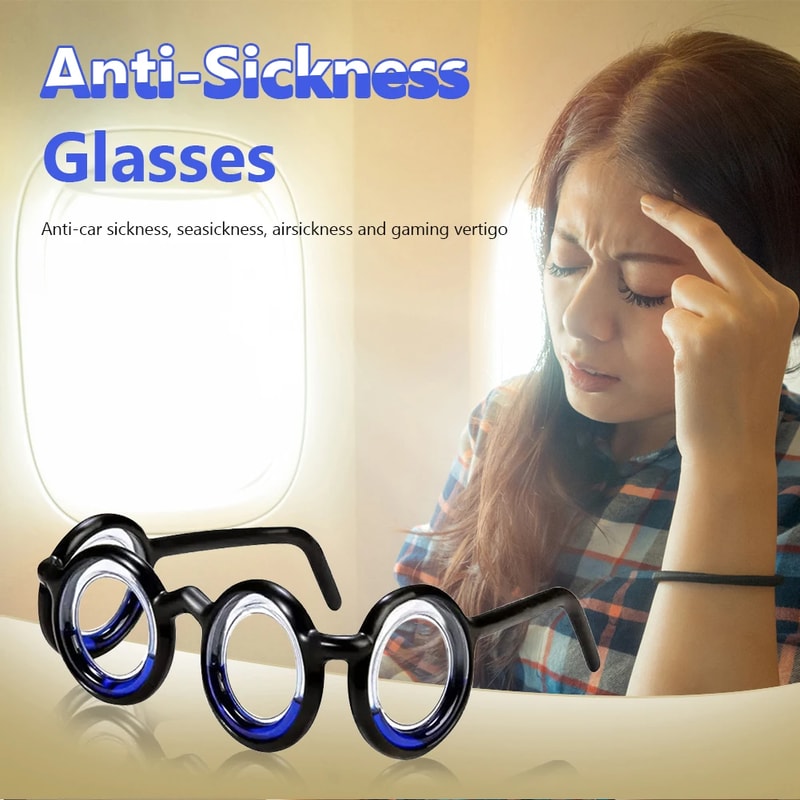 Detachable Anti Vertigo Glasses Without Lens For Motion Sickness Lightweight Glasses For Outdoor Tr 3