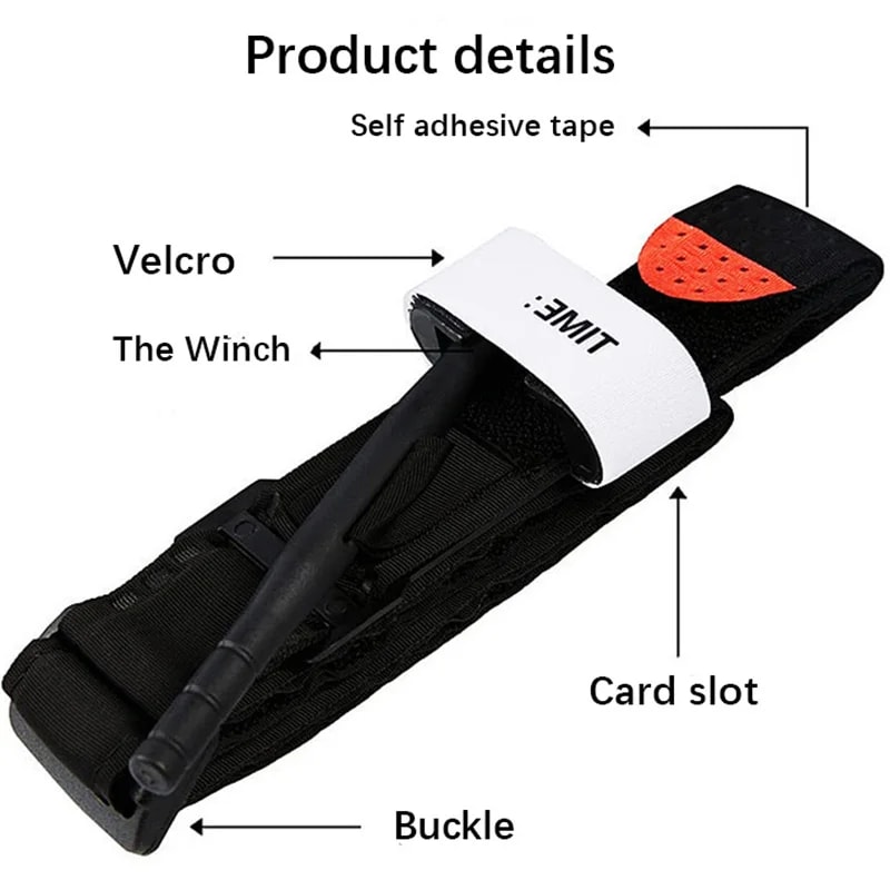 Tourniquet First Aid Kit Tactical Military Emergency Treatment Outfit Security Protection Camping G 2