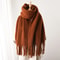 Soft Cashmere Winter Scarf For Women Solid Blanket Pashmina Thick Tassel Wrap 3