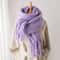 Soft Cashmere Winter Scarf For Women Solid Blanket Pashmina Thick Tassel Wrap 10