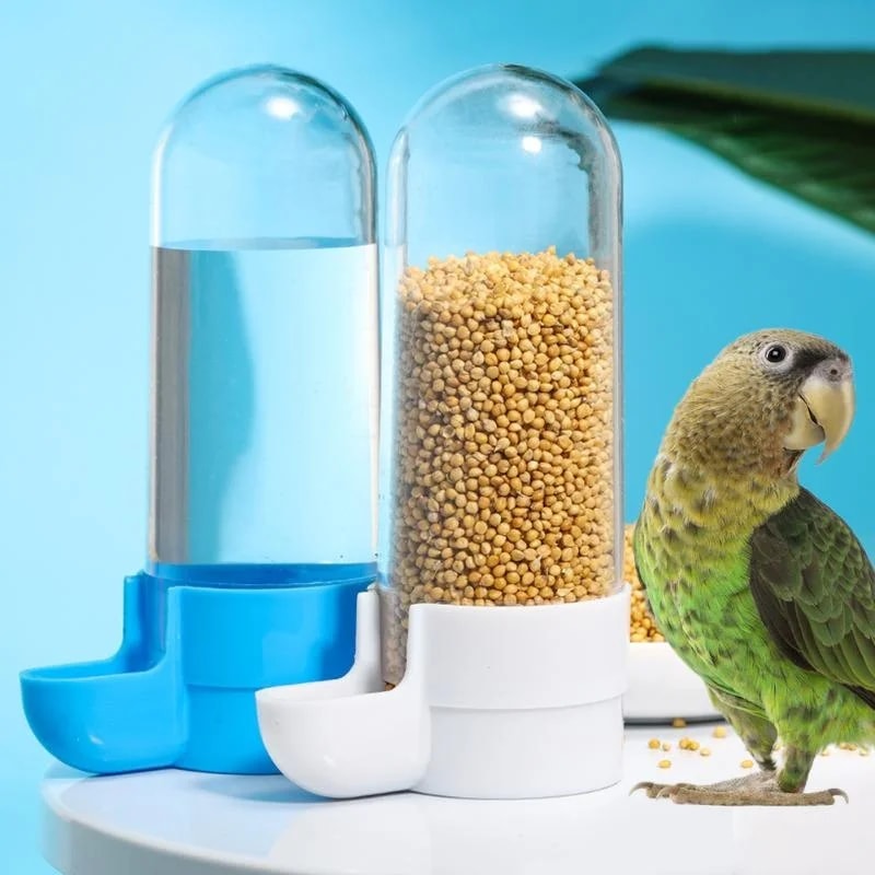 Squirrel Parrot Hanging Pet Feeder Water Dispenser Birds Food Box Cage Accessories 0