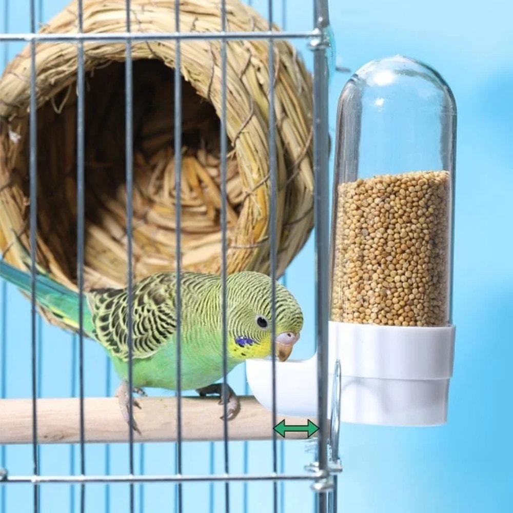 Squirrel Parrot Hanging Pet Feeder Water Dispenser Birds Food Box Cage Accessories 2