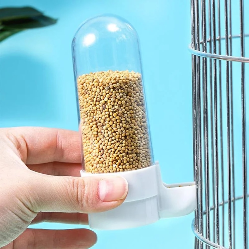 Squirrel Parrot Hanging Pet Feeder Water Dispenser Birds Food Box Cage Accessories 3
